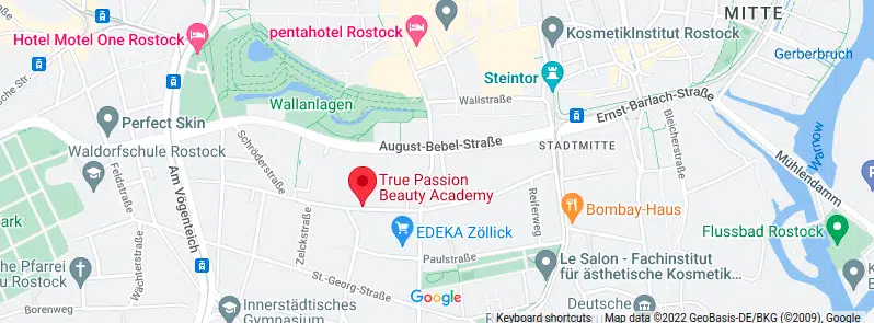 Karte Kosmetikstudio Rostock True Passion Beauty Academy